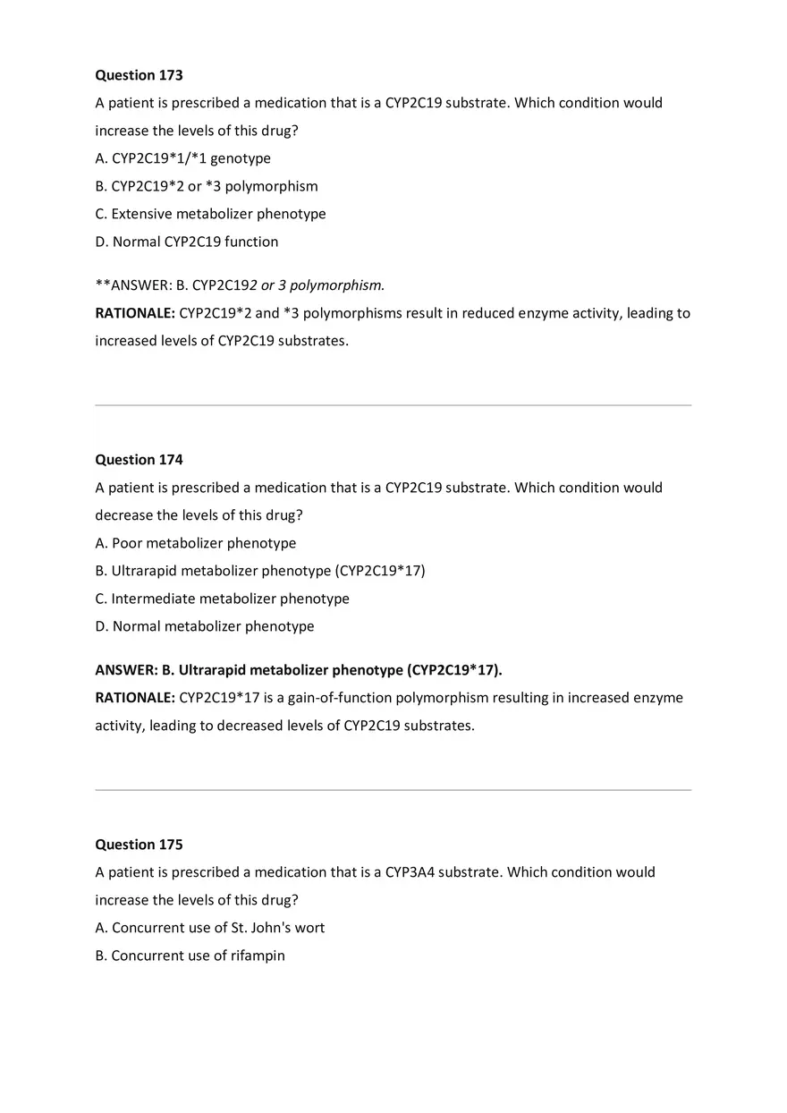 Wilkes NSG533 Advanced Pharmacology Exam Bank - Page 72