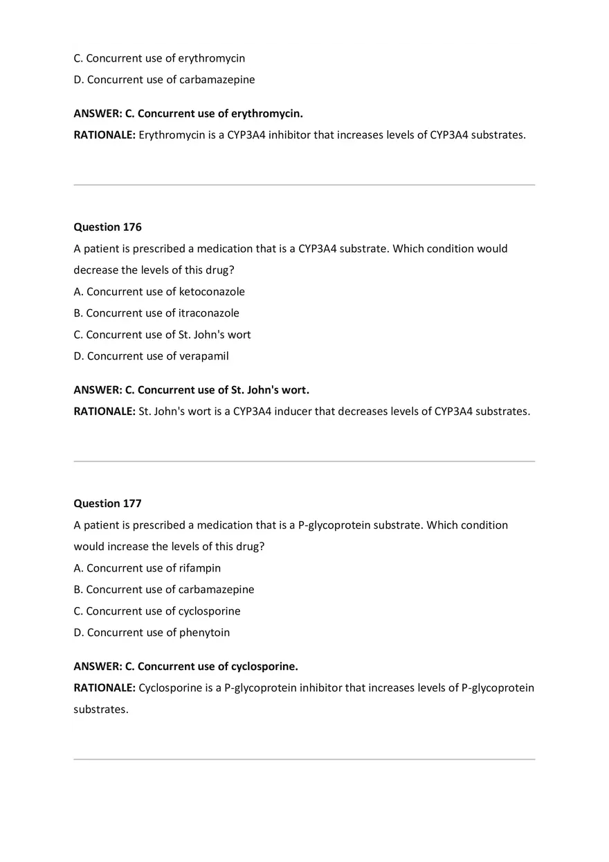 Wilkes NSG533 Advanced Pharmacology Exam Bank - Page 73