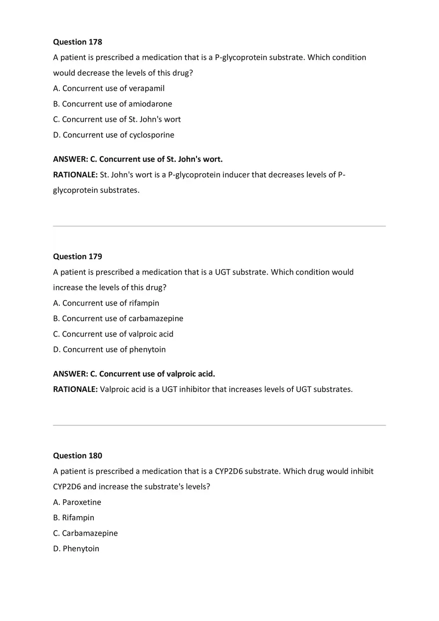 Wilkes NSG533 Advanced Pharmacology Exam Bank - Page 74