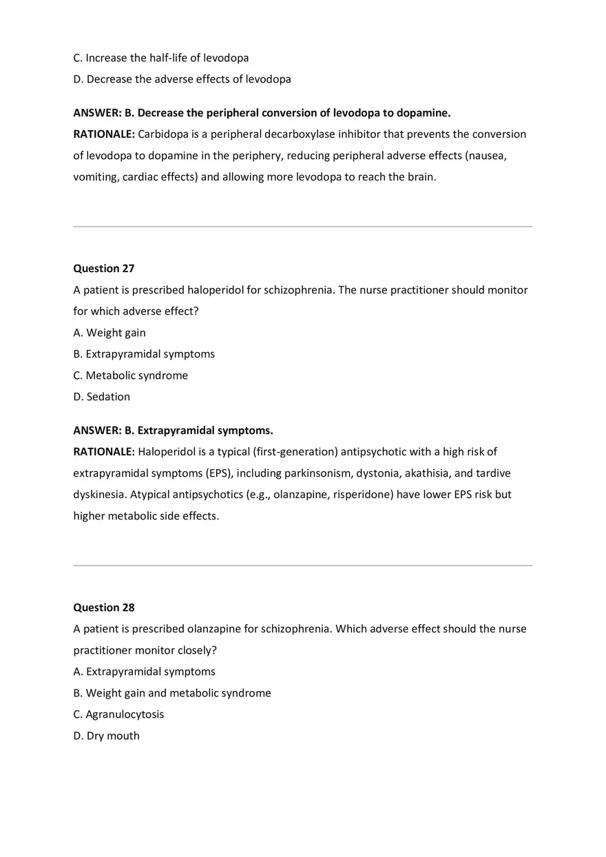 Wilkes NSG533 Advanced Pharmacology Exam Bank - Page 5