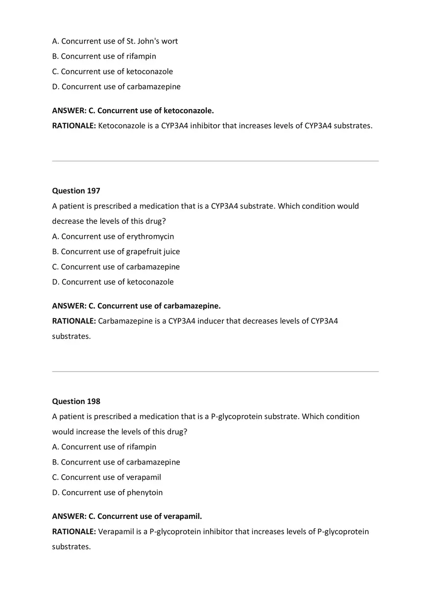 Wilkes NSG533 Advanced Pharmacology Exam Bank - Page 82