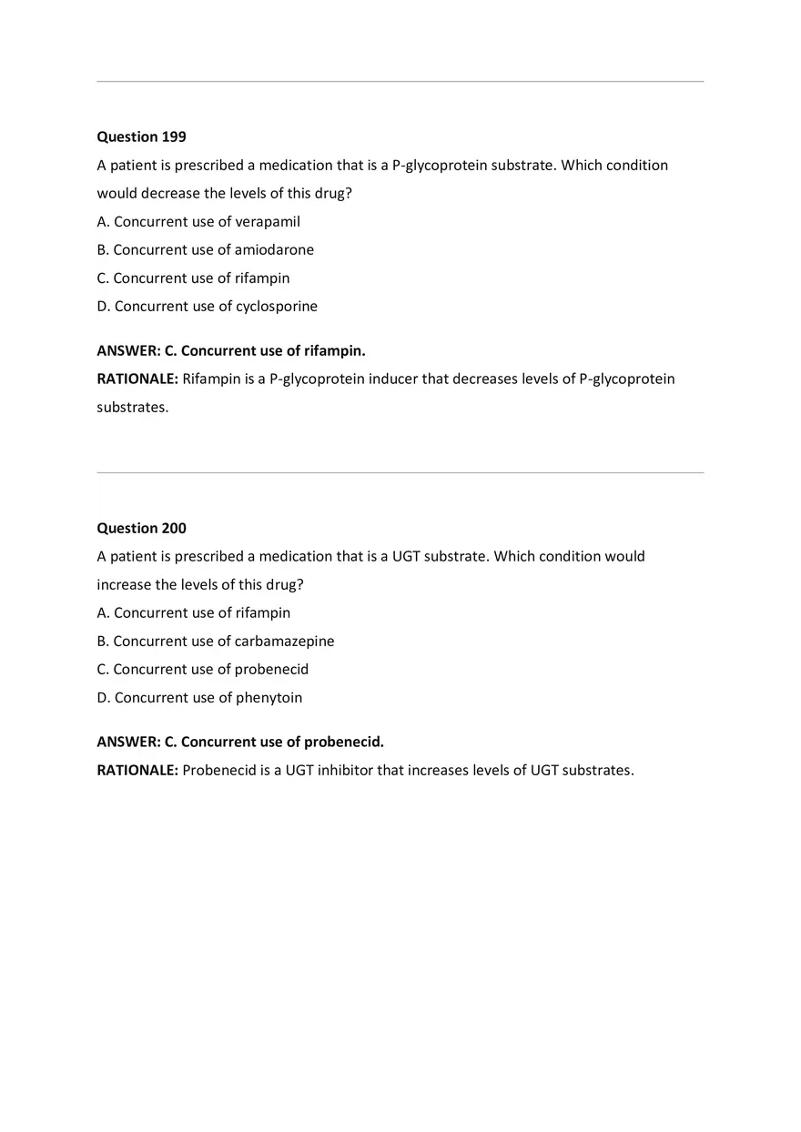 Wilkes NSG533 Advanced Pharmacology Exam Bank - Page 83