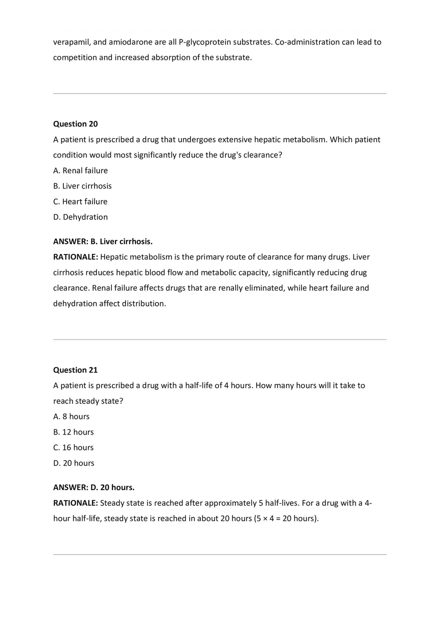 Wilkes NSG533 Advanced Pharmacology Exam Bank - Page 84