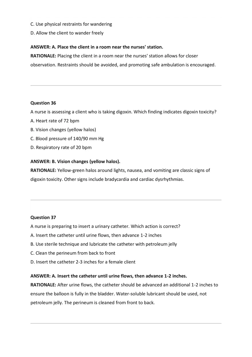 NCLEX-RN Examination Questions and Correct Answers - Page 8