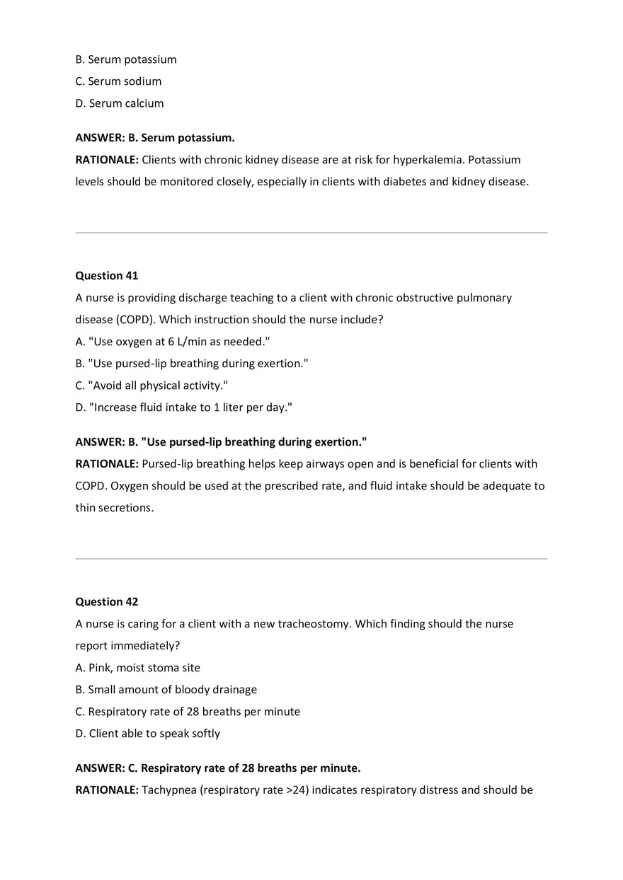 NCLEX-RN Examination Questions and Correct Answers - Page 10