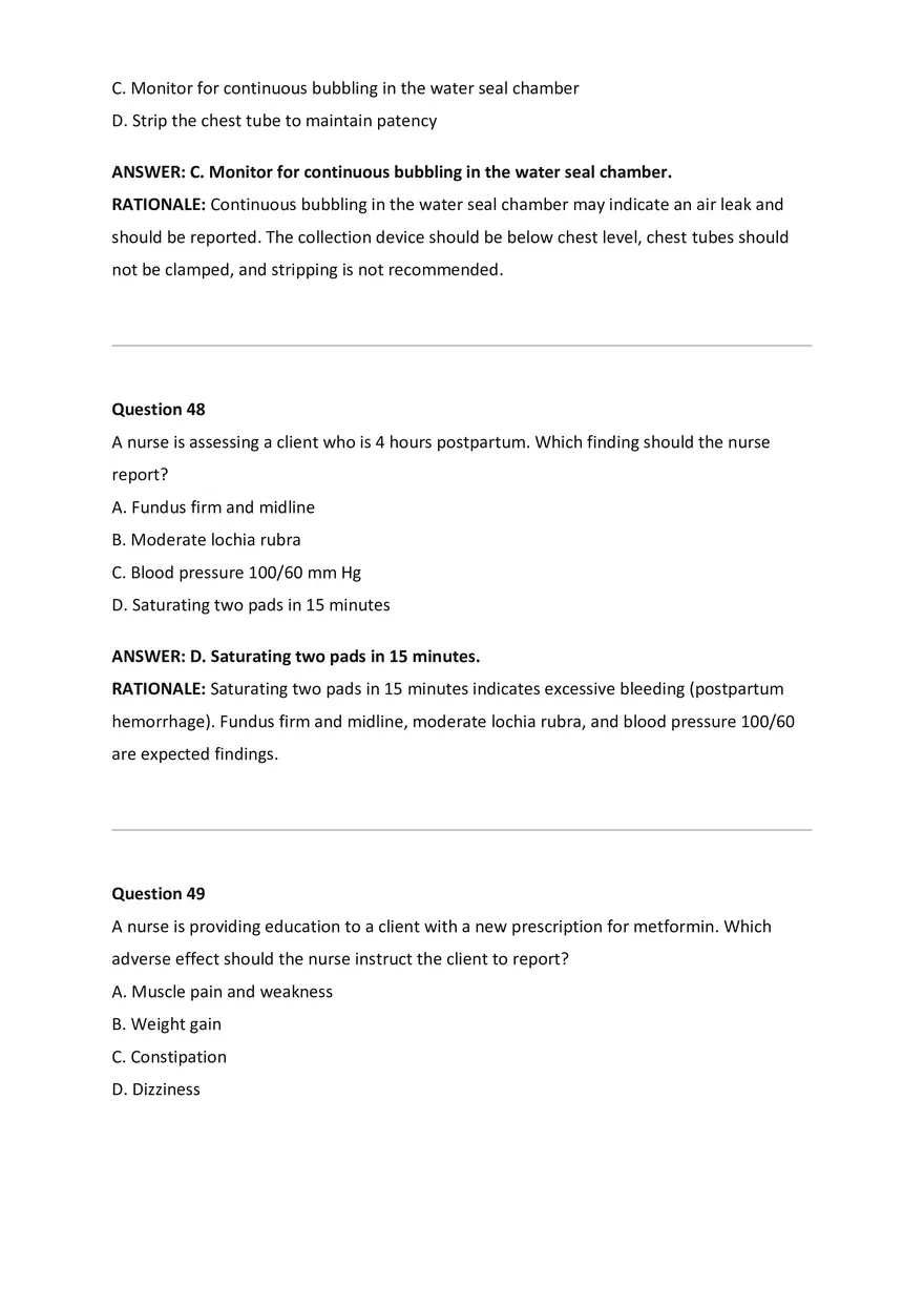 NCLEX-RN Examination Questions and Correct Answers - Page 14