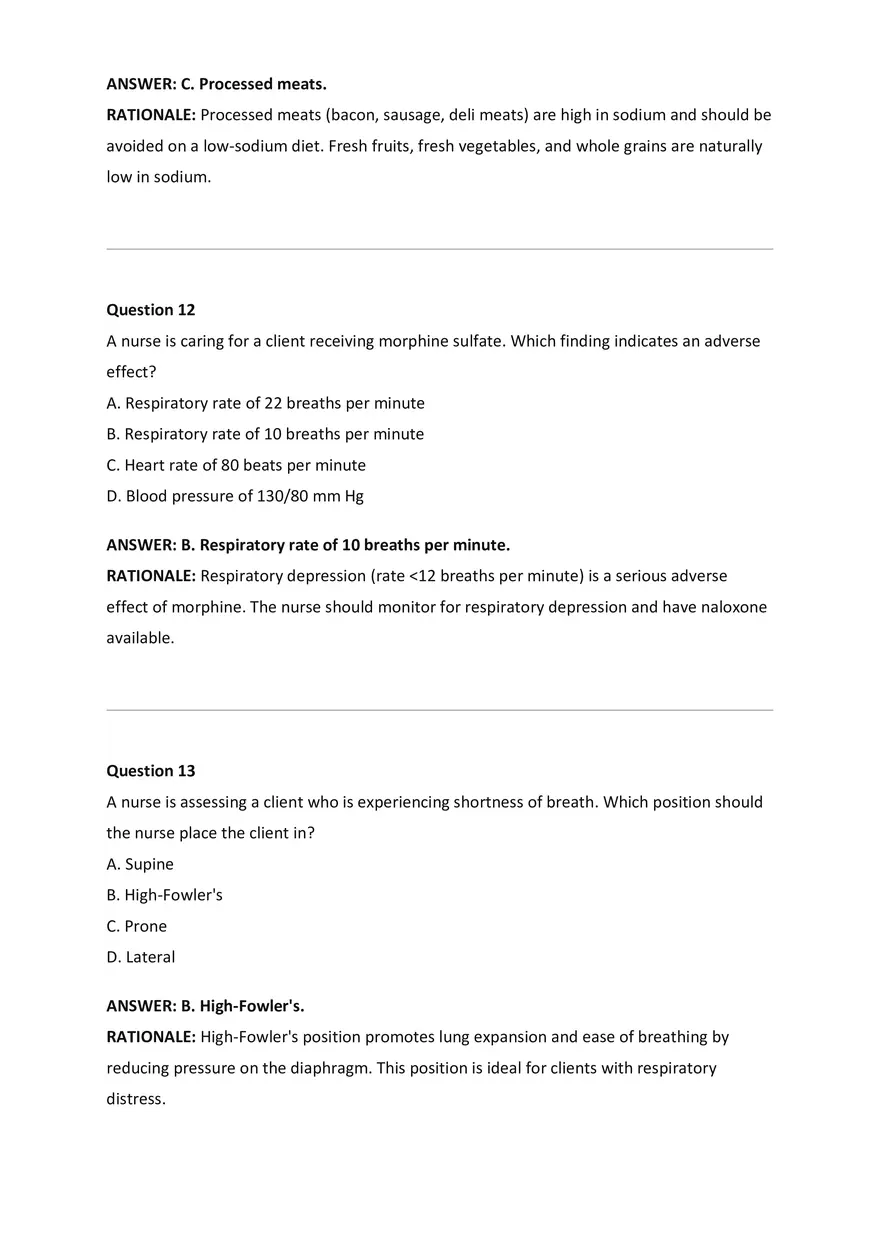 NCLEX-RN Examination Questions and Correct Answers - Page 46