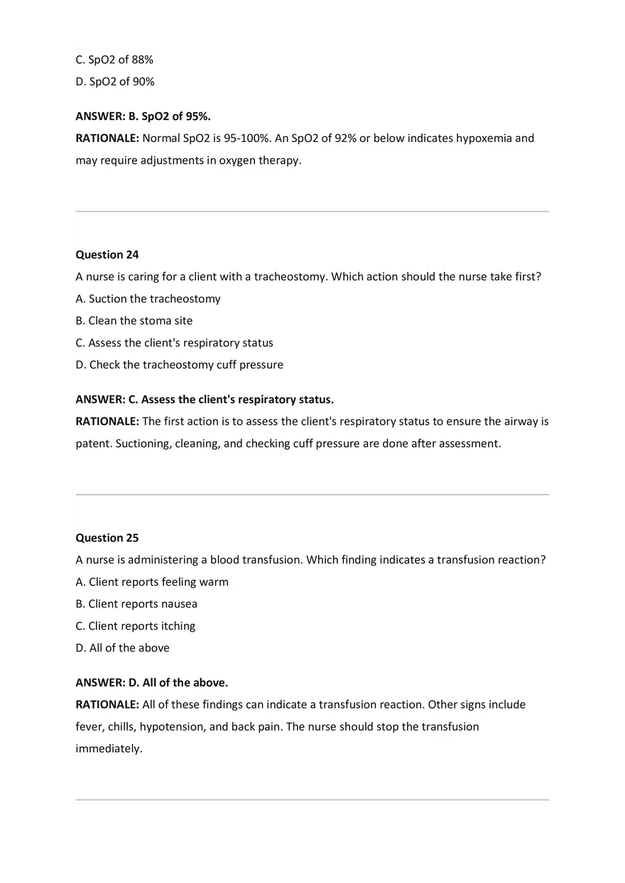 NCLEX-RN Examination Questions and Correct Answers - Page 3
