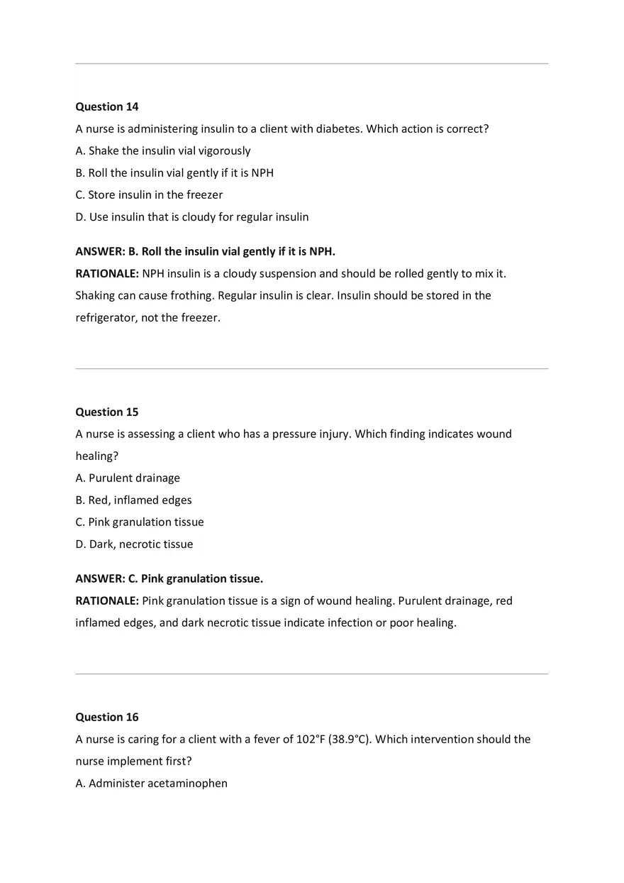 NCLEX-RN Examination Questions and Correct Answers - Page 57