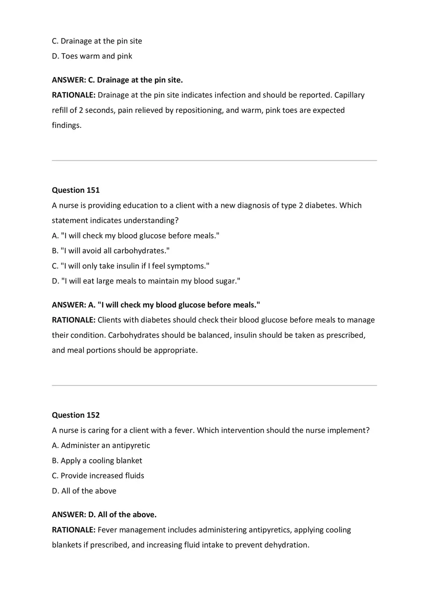 NCLEX-RN Examination Questions and Correct Answers - Page 61