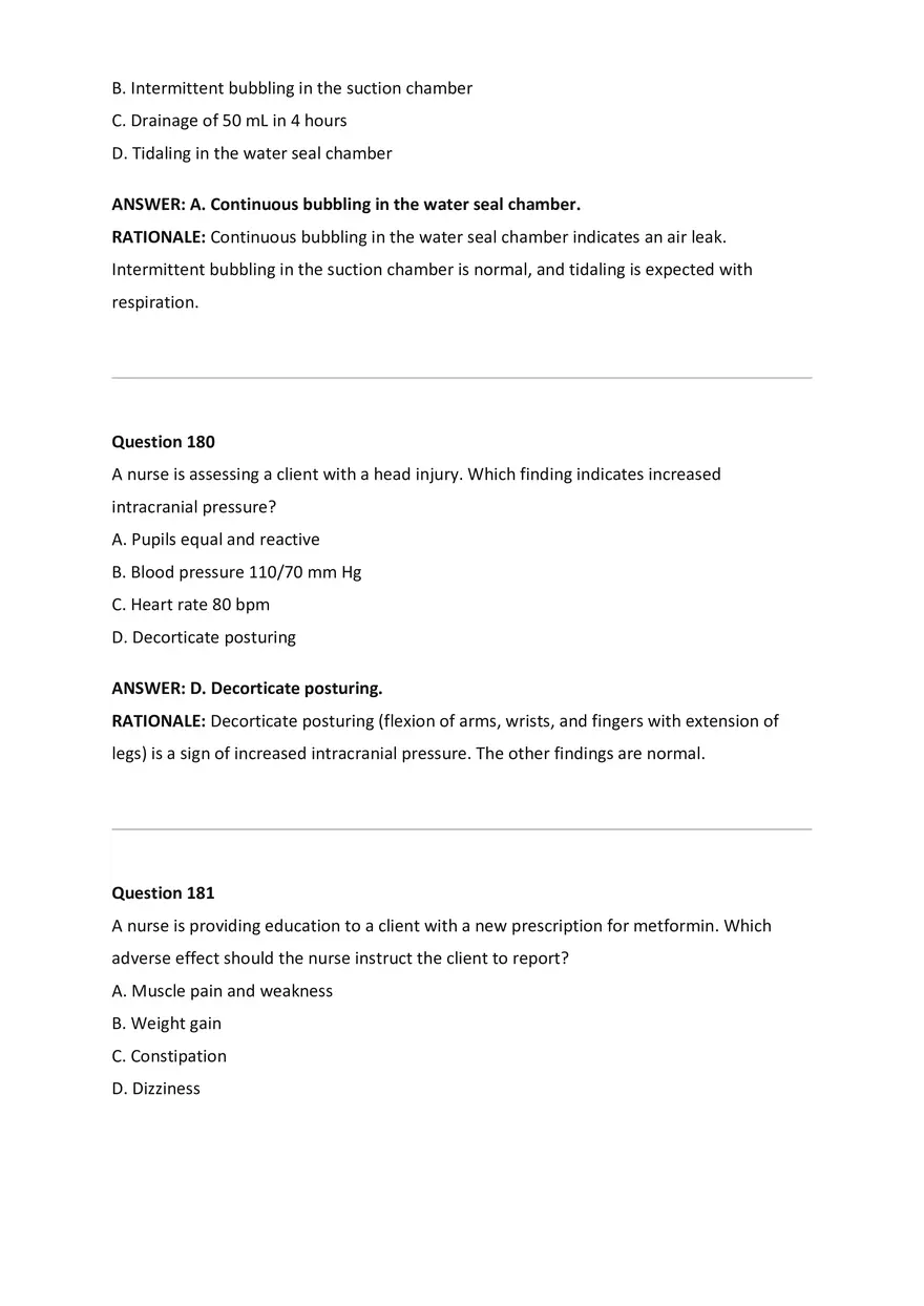 NCLEX-RN Examination Questions and Correct Answers - Page 74
