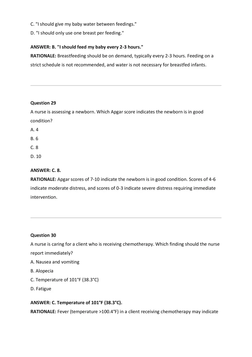 NCLEX-RN Examination Questions and Correct Answers - Page 5