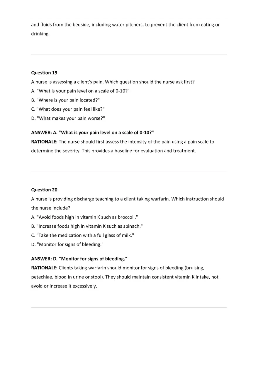 NCLEX-RN Examination Questions and Correct Answers - Page 79
