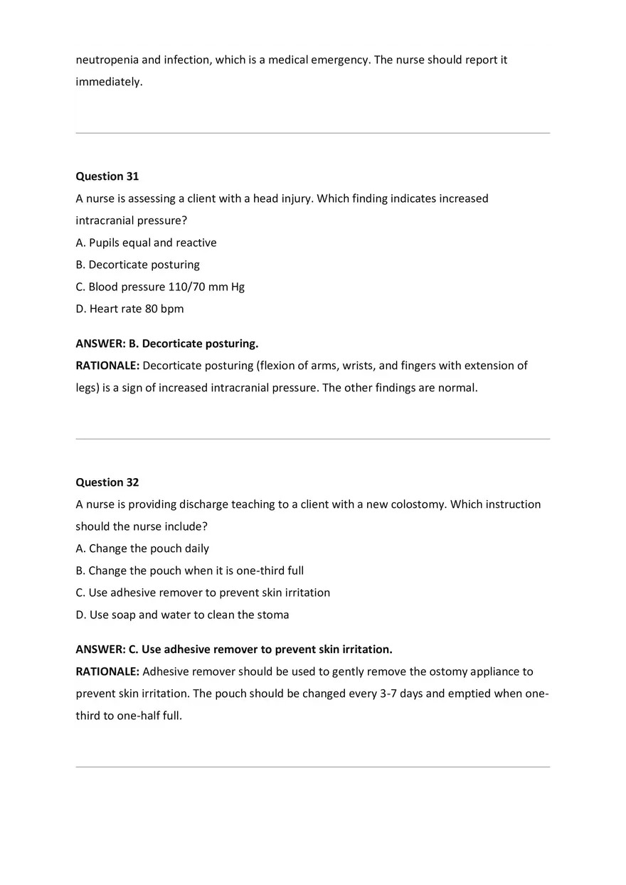 NCLEX-RN Examination Questions and Correct Answers - Page 6