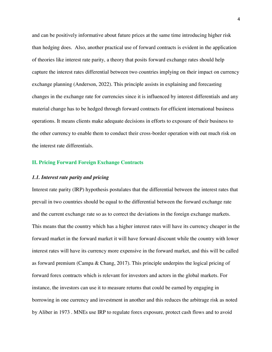 Forward Foreign Exchange Contracts And Pricing - Page 23
