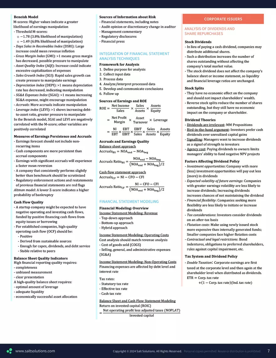 CFA L2 Formulas - Page 16