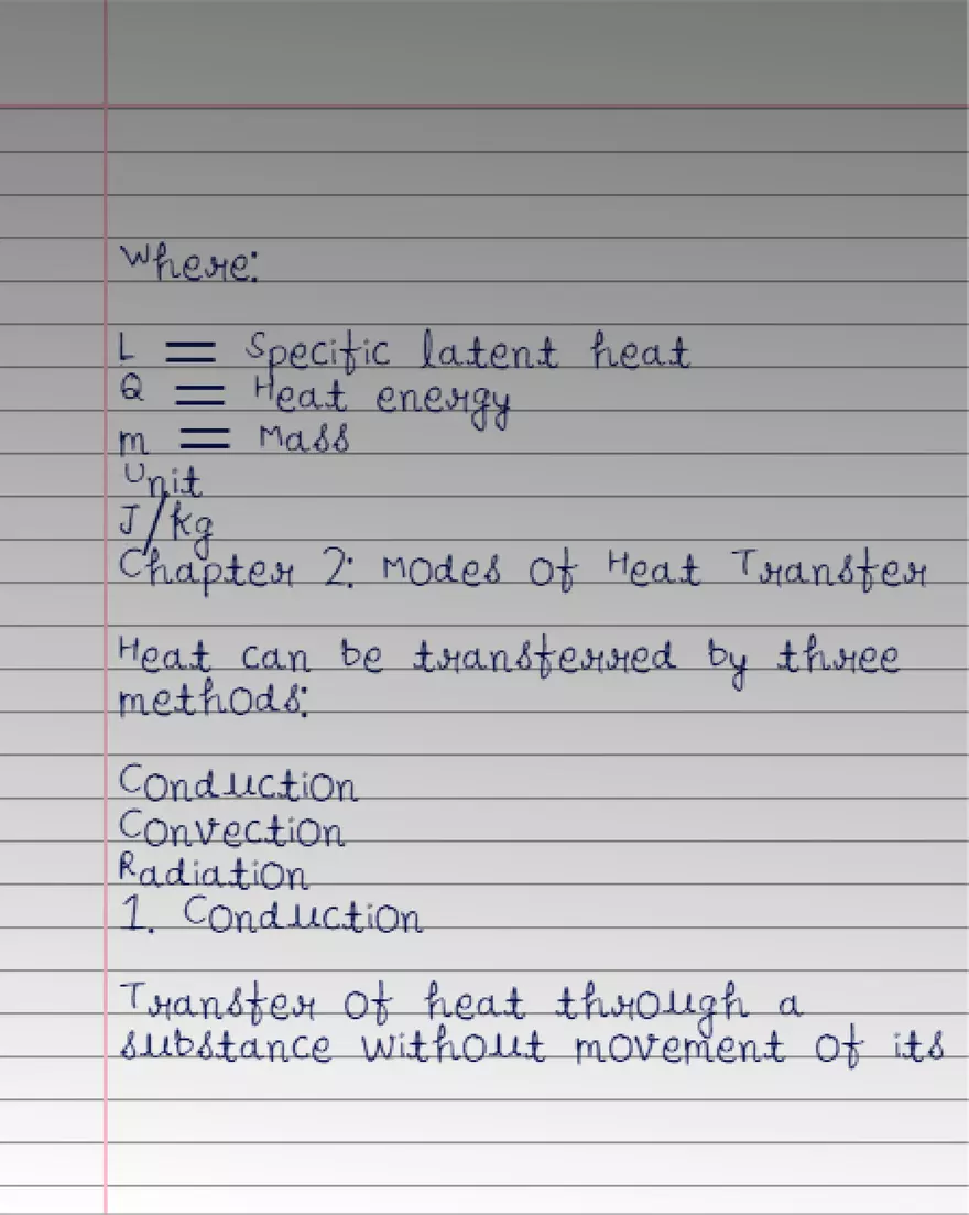 Physics Notes Chapter 1. Heat Capacity Heat - Page 7
