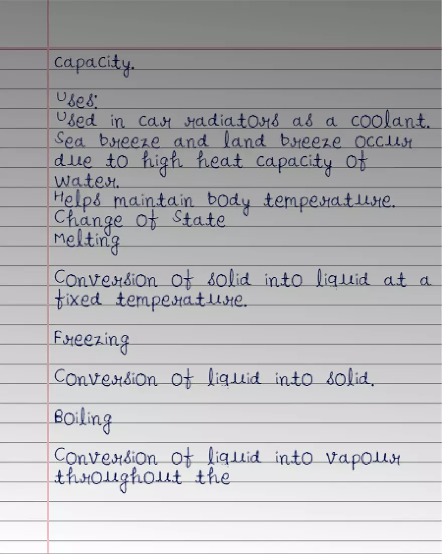 Physics Notes Chapter 1. Heat Capacity Heat - Page 5