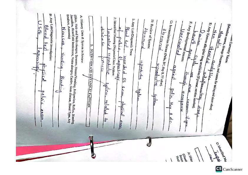 Health Assessment Portfolio - Page 69