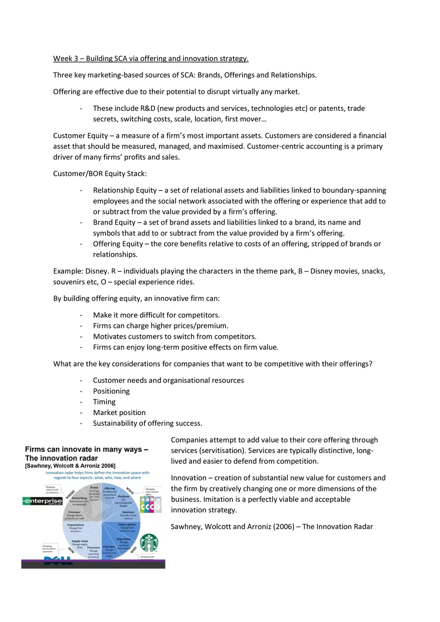 Week 3 - Building SCA via Offering and Innovation Strategy - Page 1