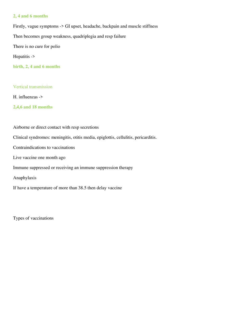 Vaccination Schedule - Page 2