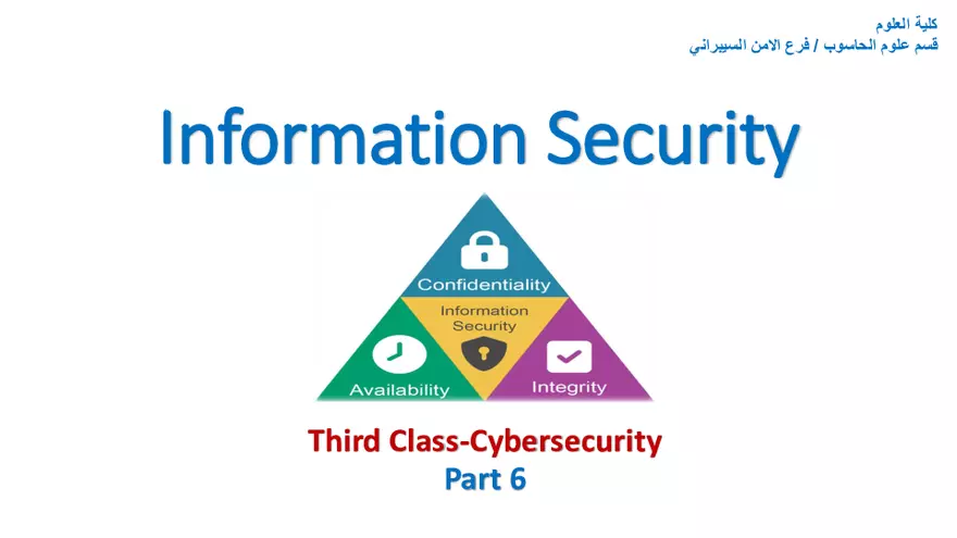 Information Security Presentation - Page 1