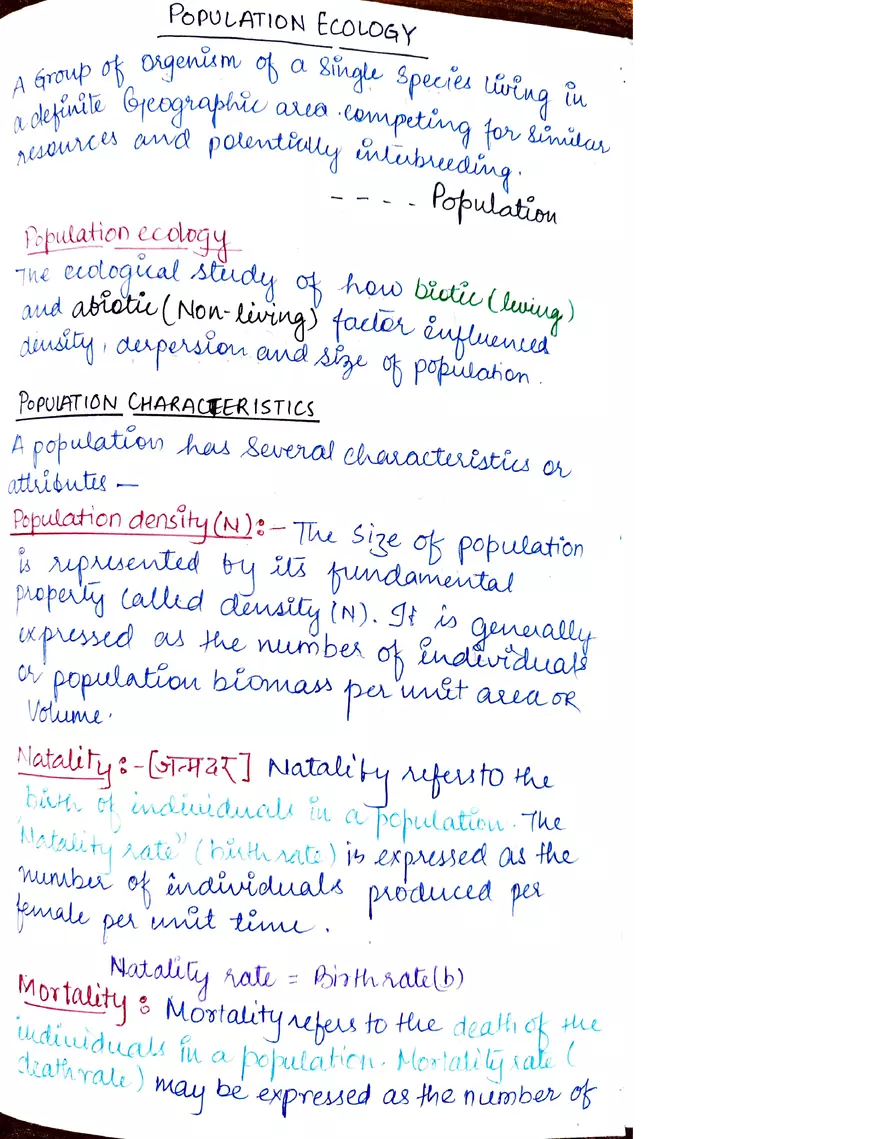 Plant Ecology Notes - Page 23