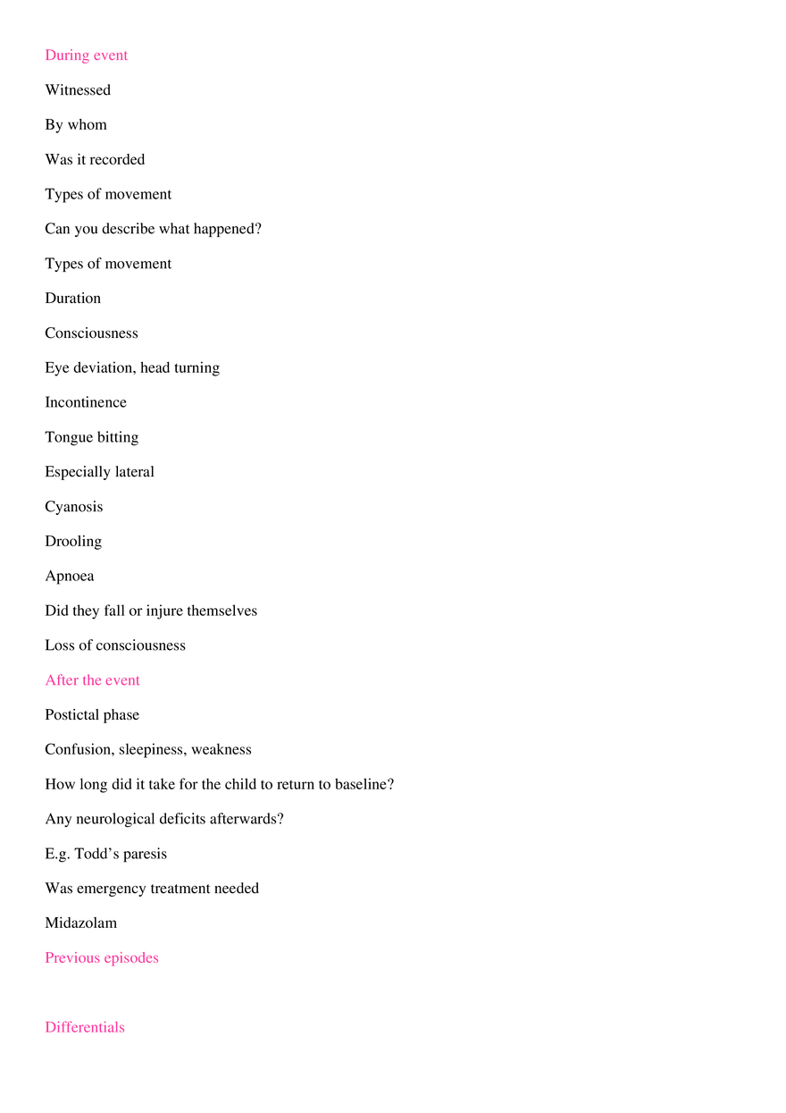Pediatric History Taking - Page 15