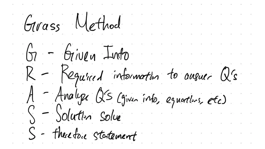 Grass Method Quiz Work - Page 1
