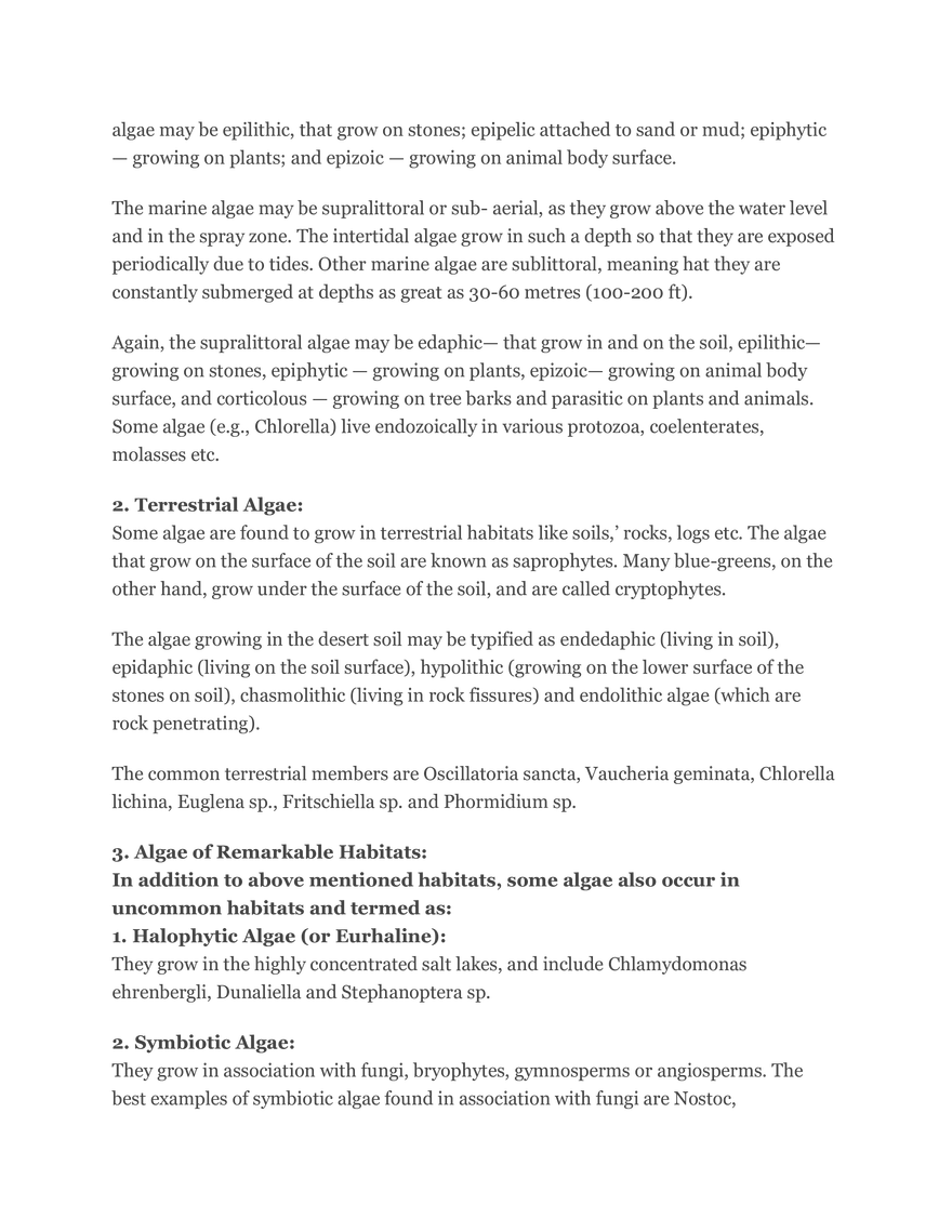 Algae Definition Characteristics and Structure - Page 13
