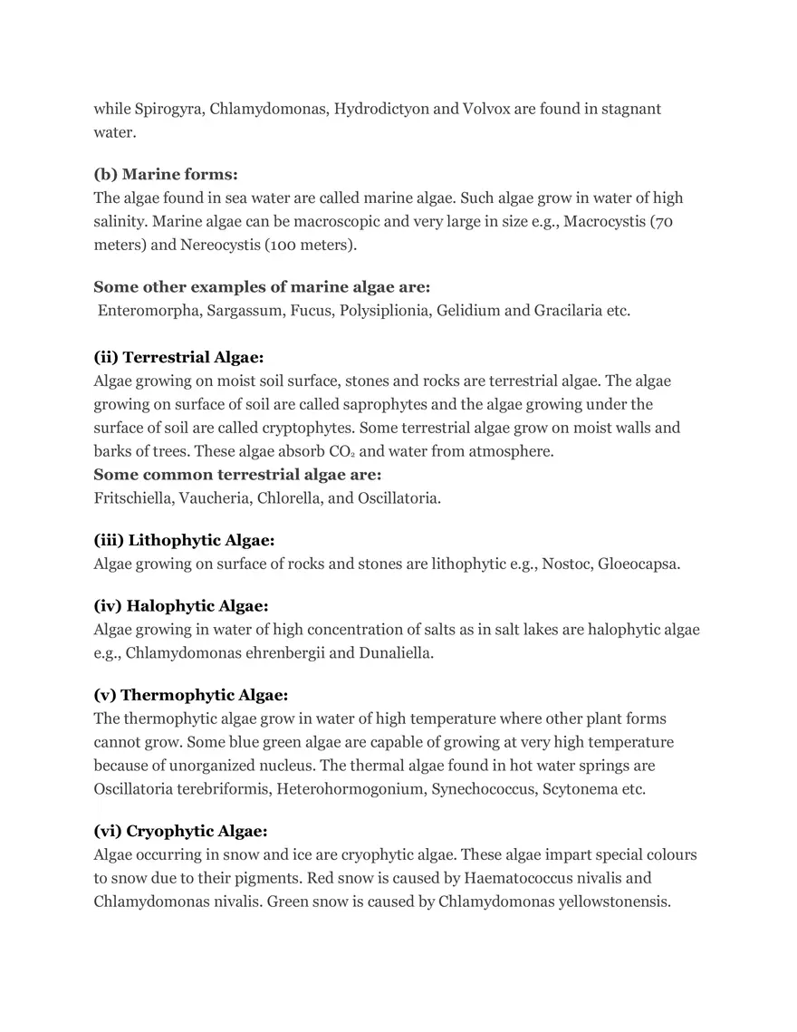 Algae Definition Characteristics and Structure - Page 6