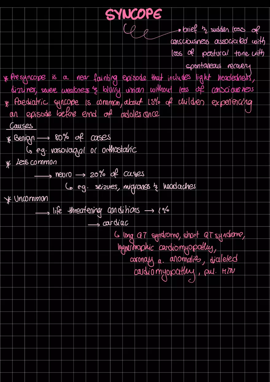 Notes Syncope - Page 1
