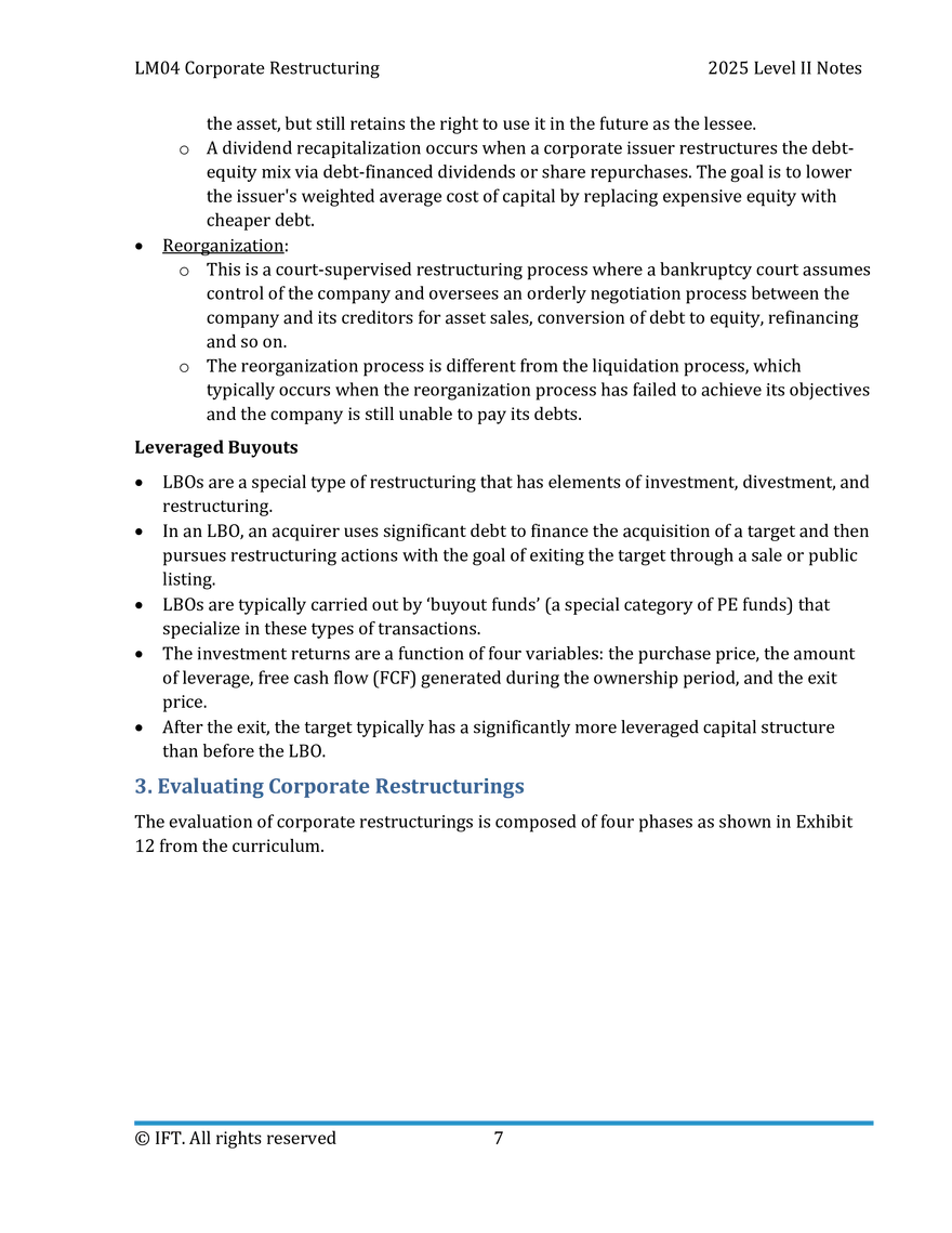 LM04 Corporate Restructuring IFT Notes - Page 13