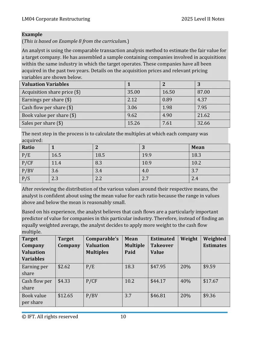 LM04 Corporate Restructuring IFT Notes - Page 16