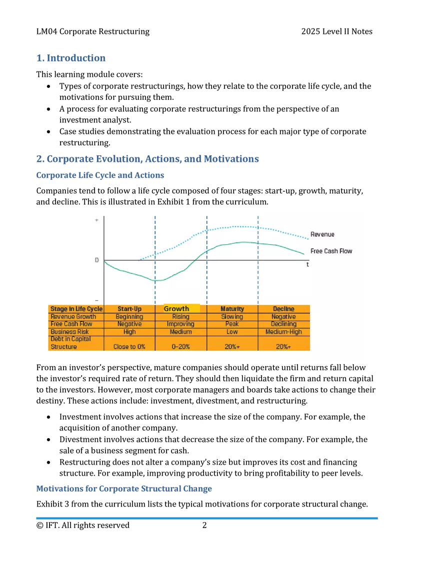LM04 Corporate Restructuring IFT Notes - Page 2