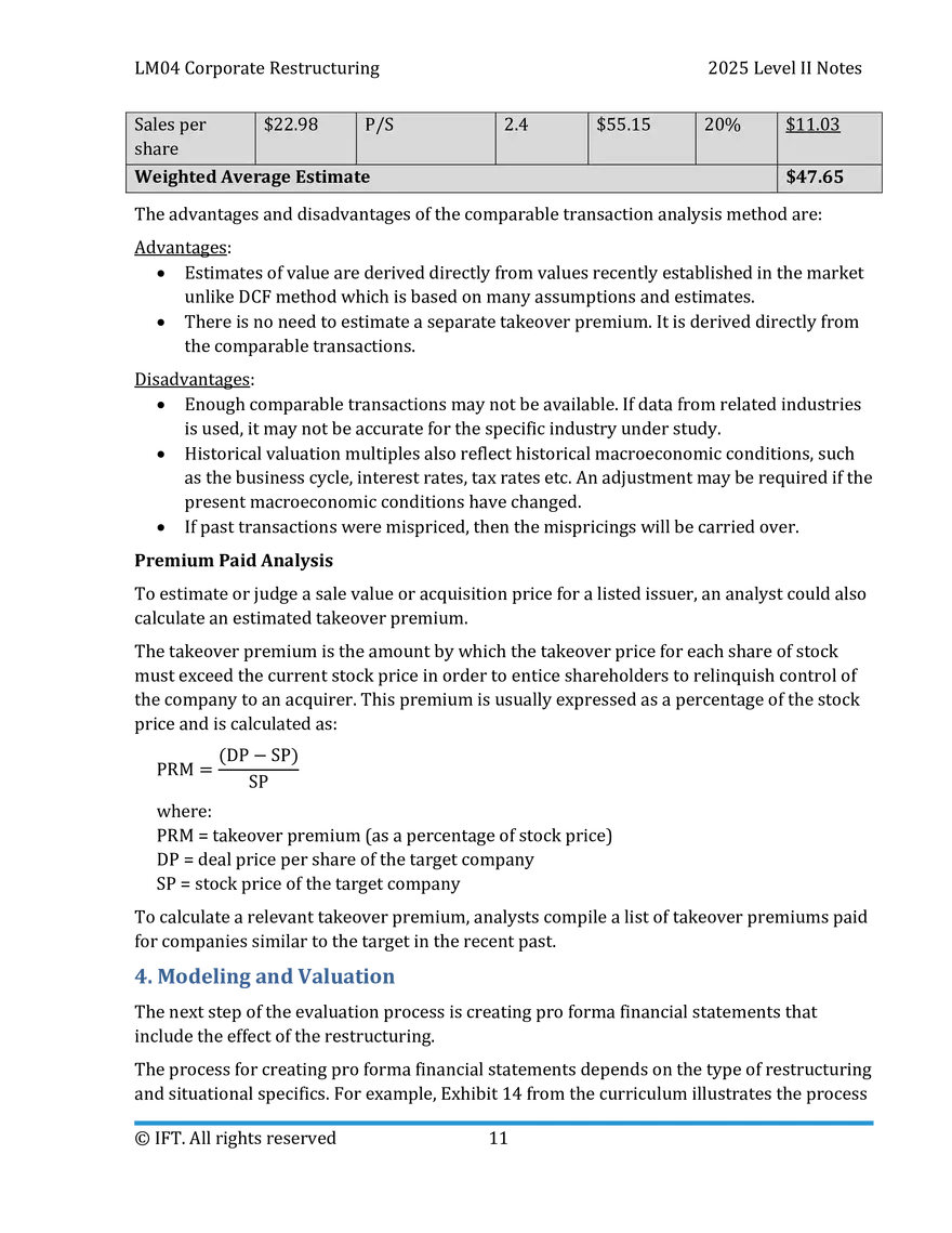 LM04 Corporate Restructuring IFT Notes - Page 3