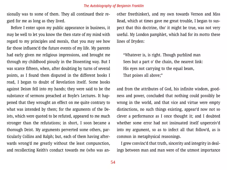 The Autobiography of Benjamin Franklin - Page 111