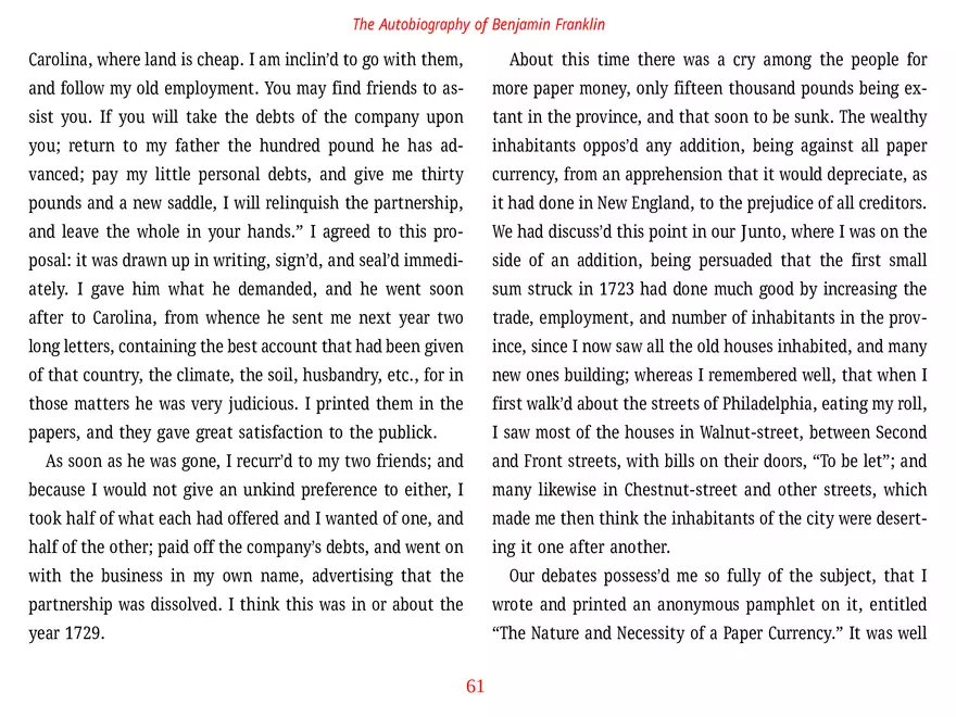 The Autobiography of Benjamin Franklin - Page 119