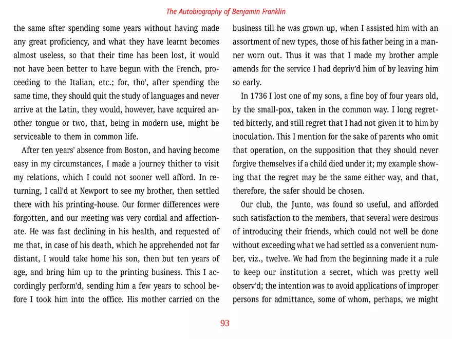 The Autobiography of Benjamin Franklin - Page 154