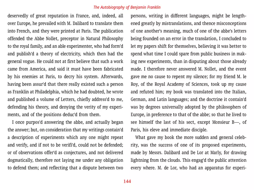 The Autobiography of Benjamin Franklin - Page 51