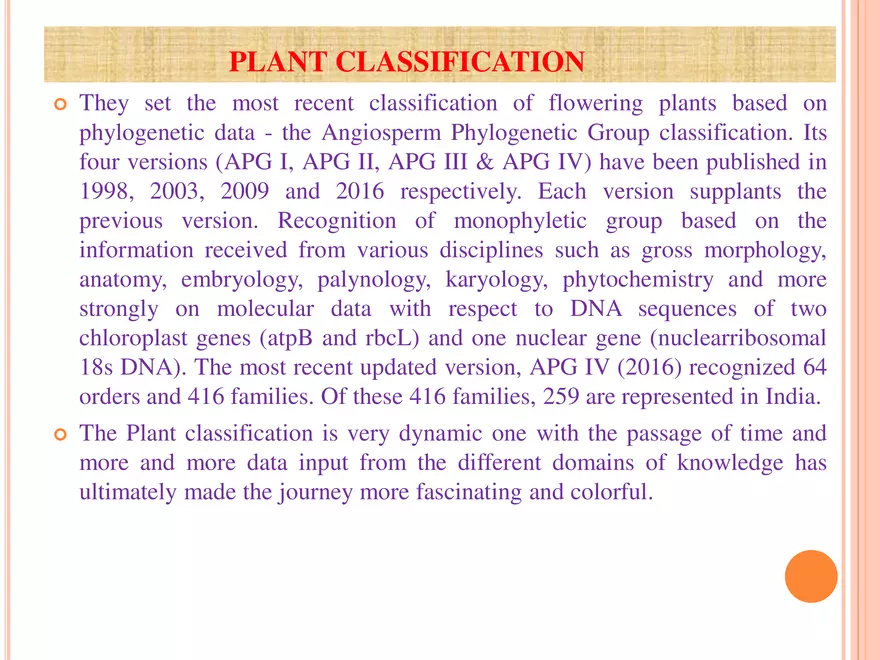 APG III Classification - Page 11