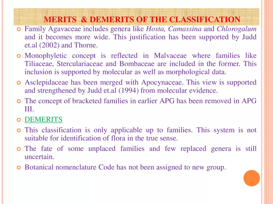 APG III Classification - Page 6