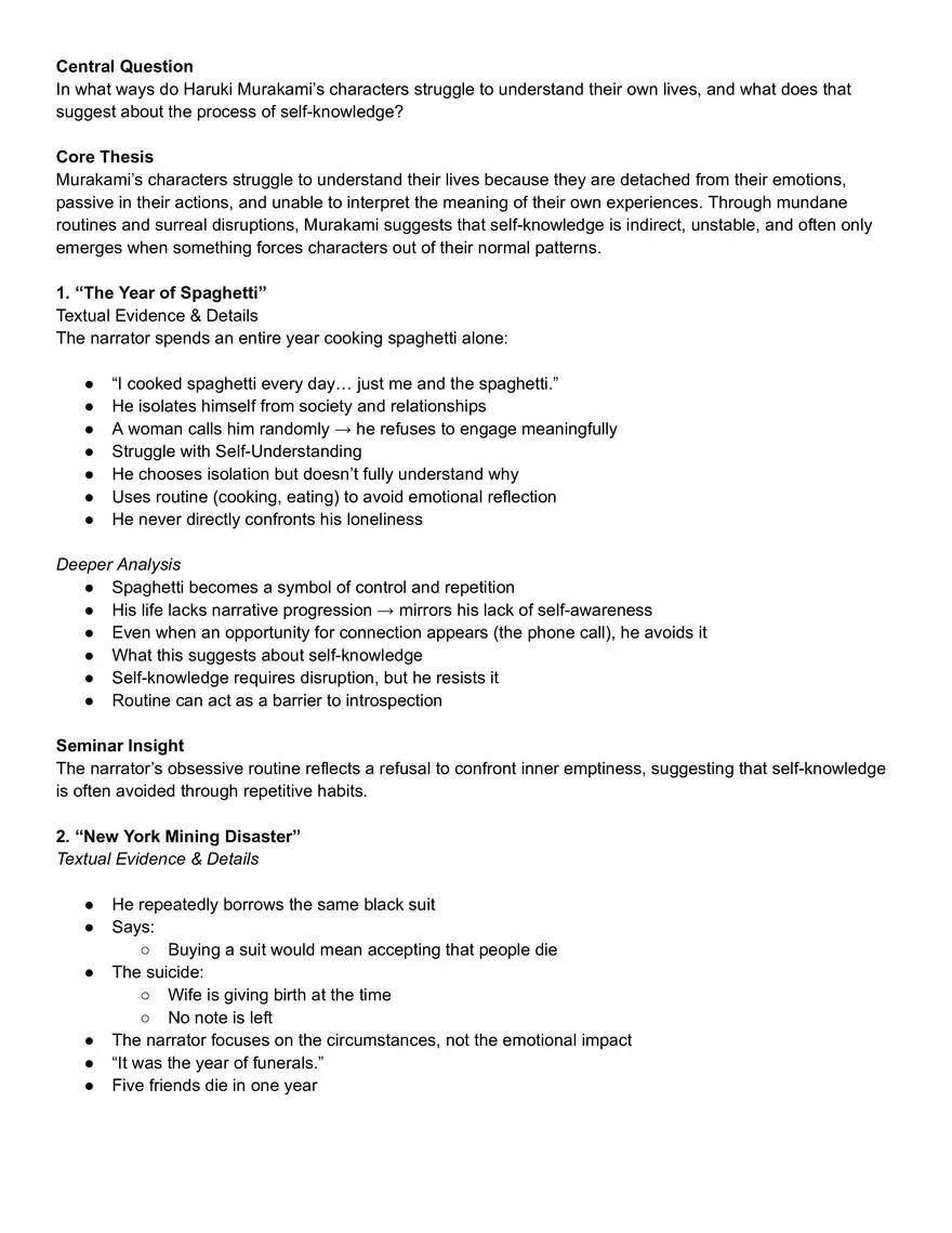 English Seminar Central Question - Page 1