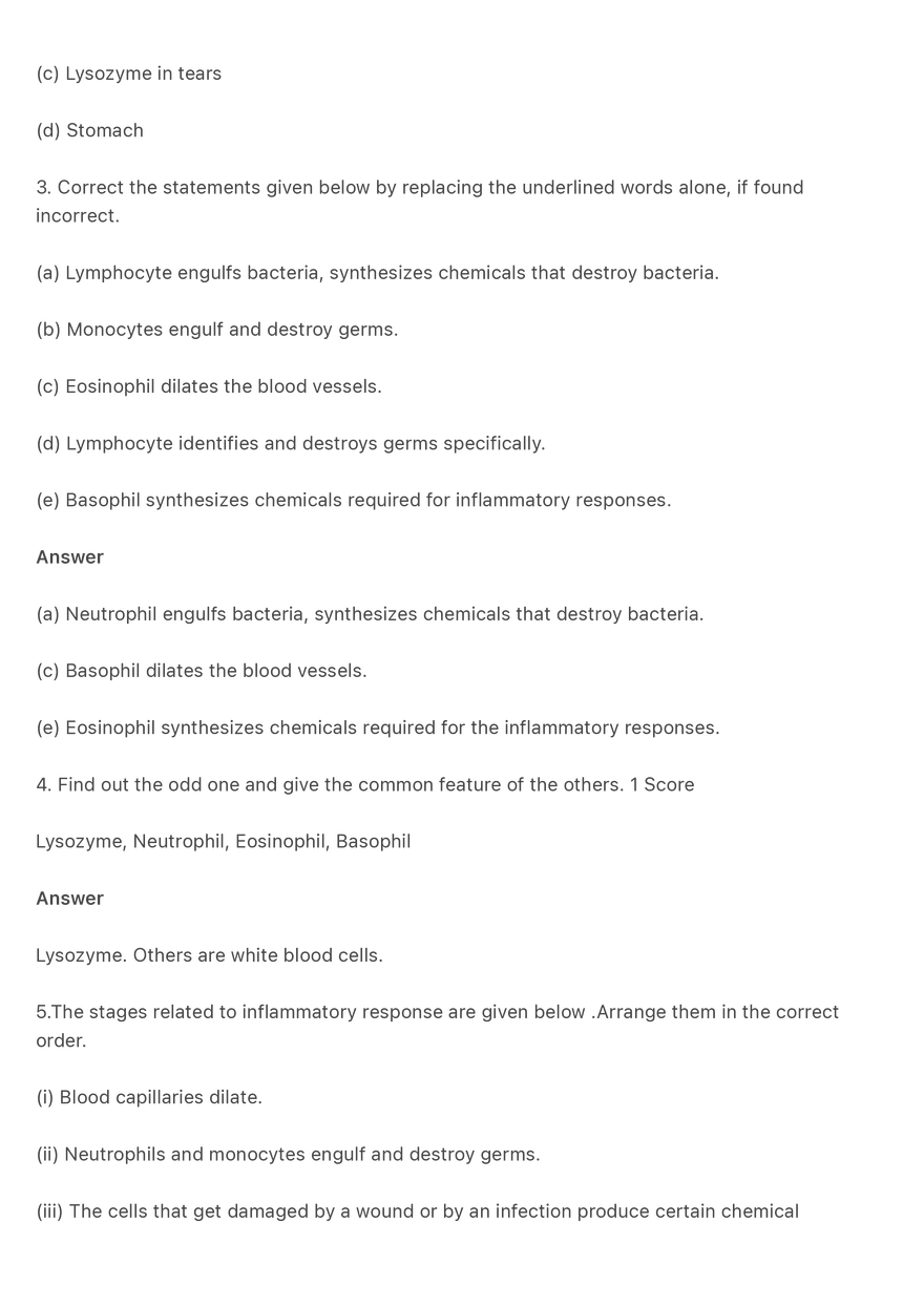 Question and Answers on the Topic Defense Mechanisms - Page 3