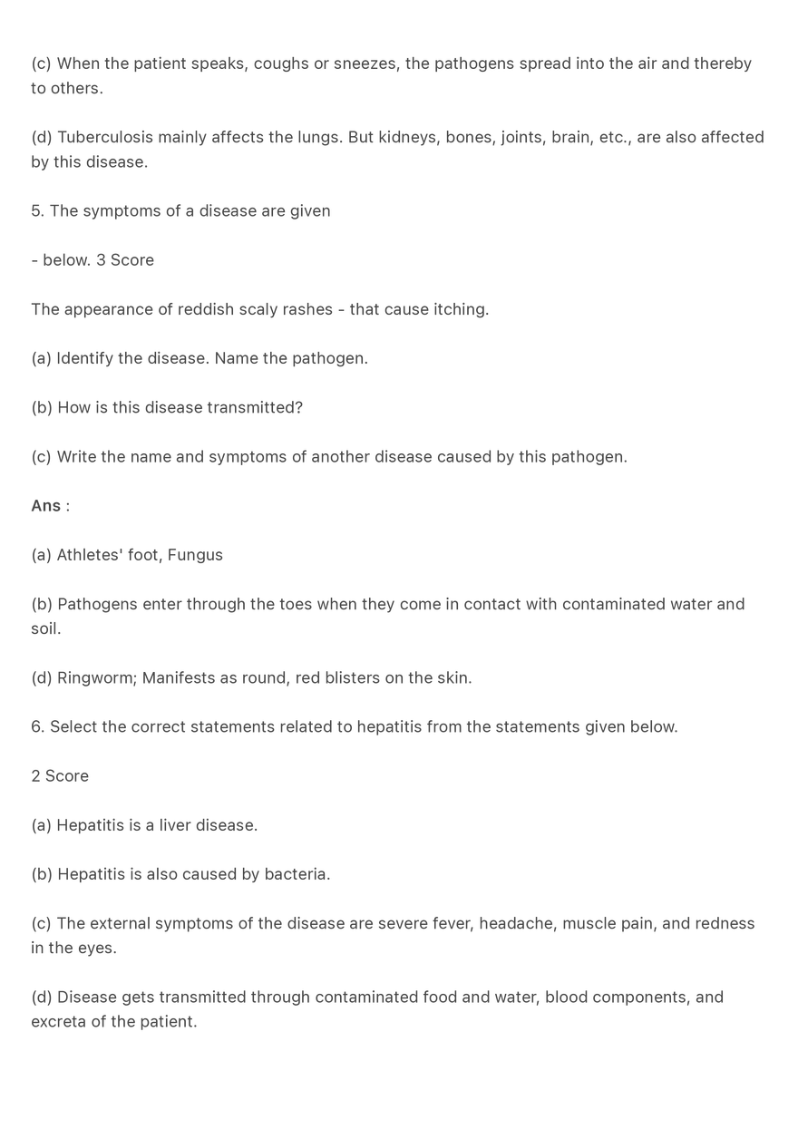 Microorganisms and Diseases - Q&A Review - Page 3