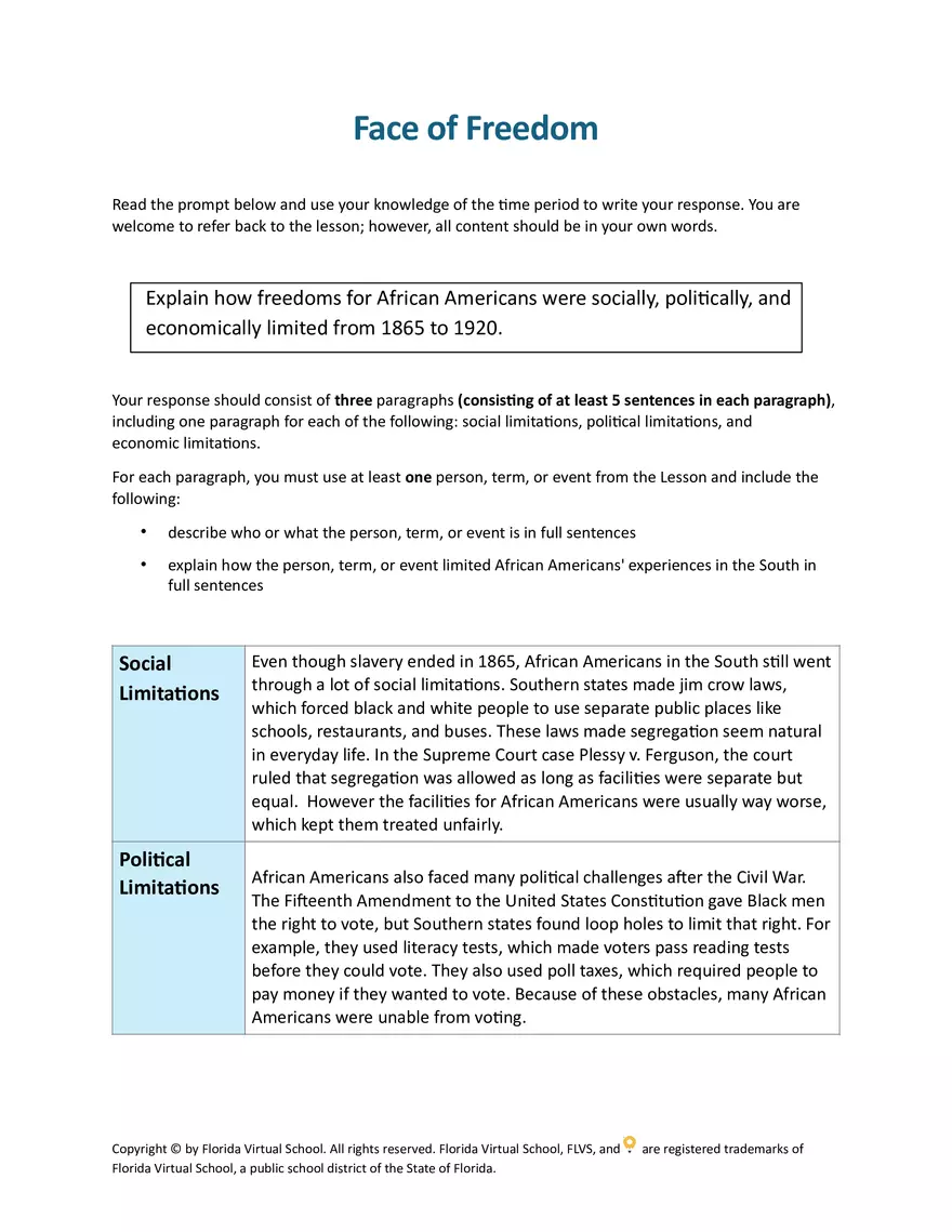Face of Freedom - Page 1