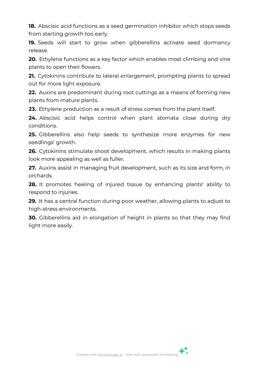 Functions of Plant Hormones - Page 2