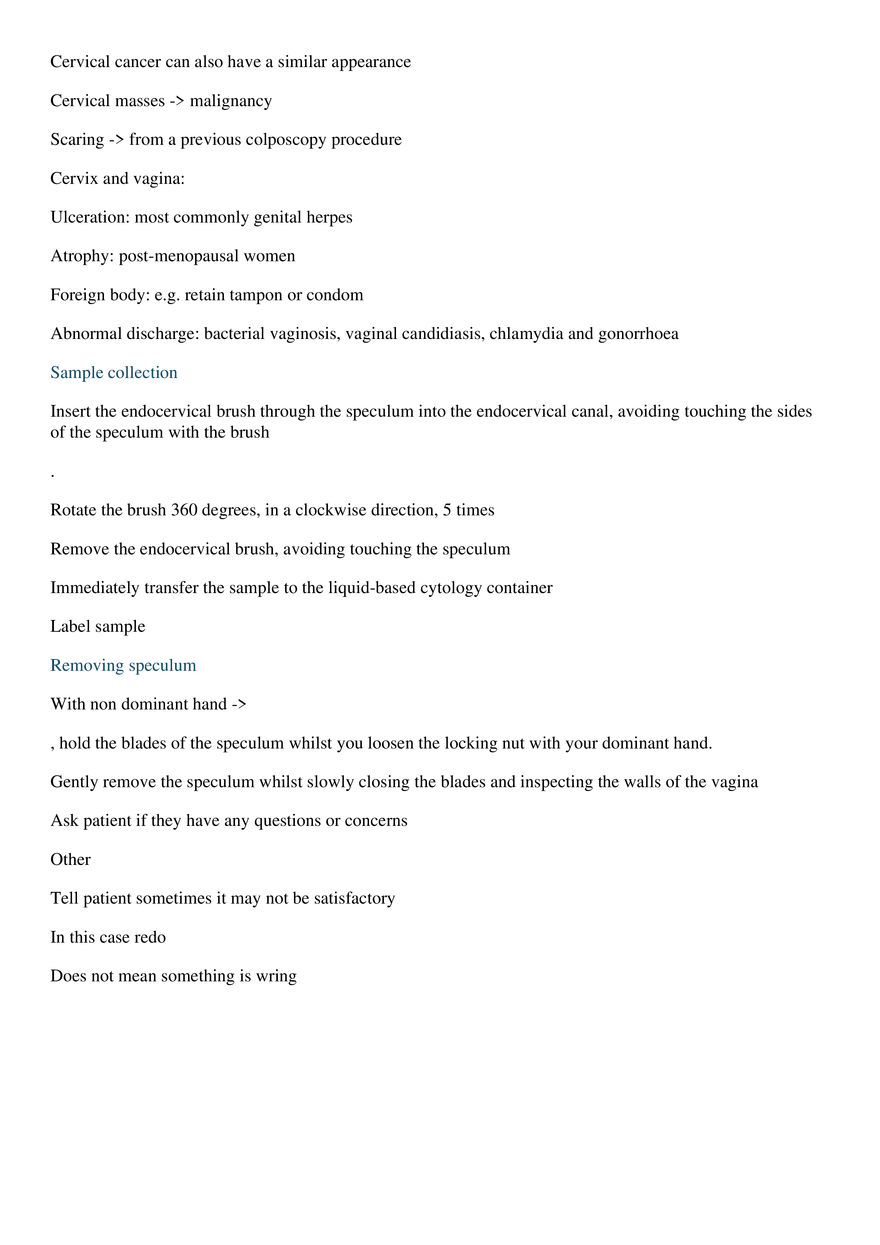 Cervical Screening Test - Page 5