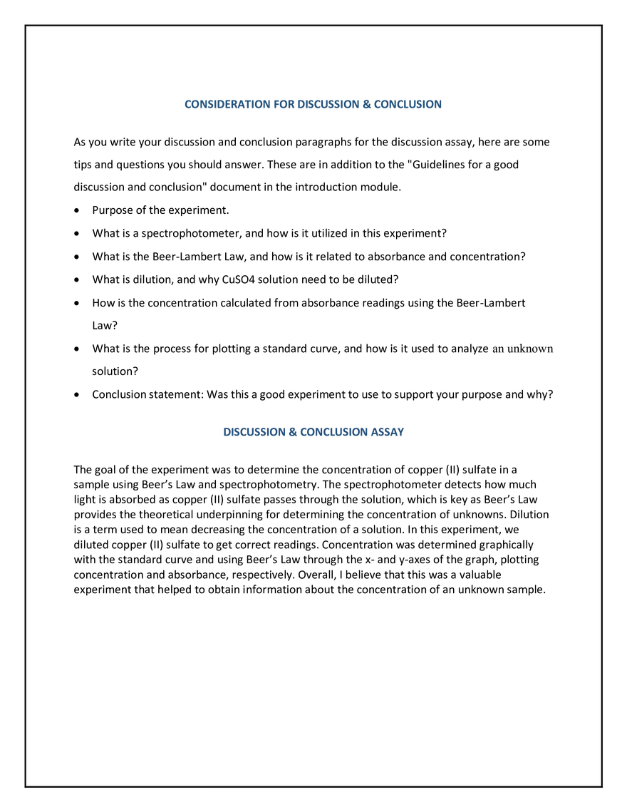 Lab 6 - Determination of the Dye Concentration in A Powerade Drink - Page 7