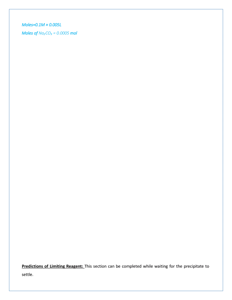 Lab 5 – Limiting Reagent Study - Lab Report - Page 8